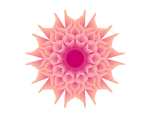 Illustrator混合工具绘制花朵